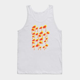 Palm Trees In A Pattern Tank Top
